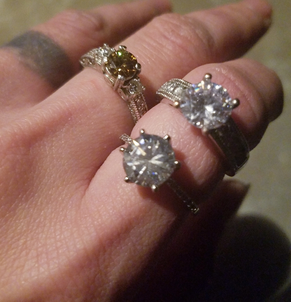 3ct Moissanite Solitaire - Size 6.5 - Picture 3 of 6